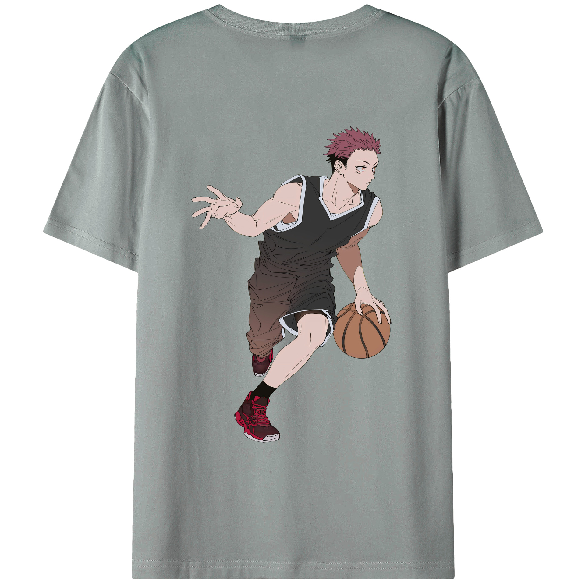（画像用） 呪術廻戦 Jujutsu Kaisen 綿100％ メンズ半袖Tシャツ（バックプリント） 通気性